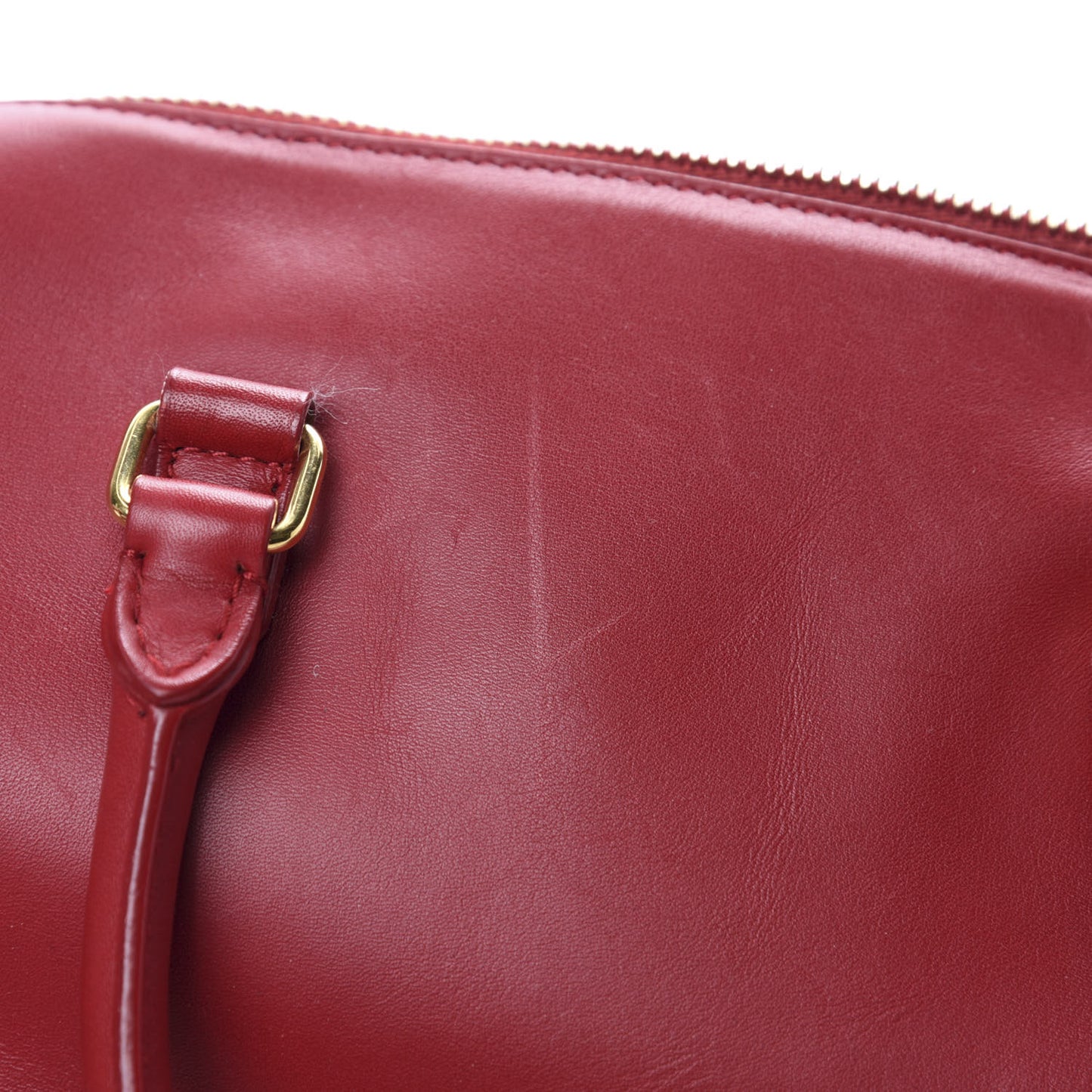 Calfskin Classic Baby Duffle Red