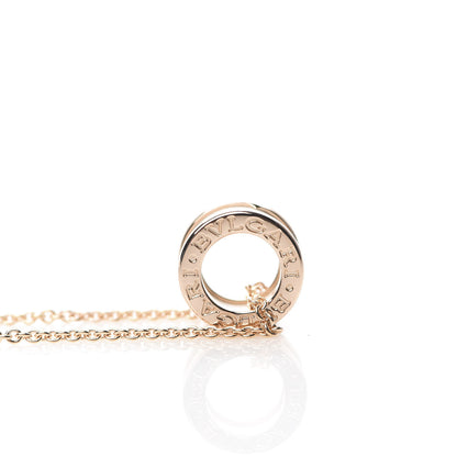 Bulgari 18K Rose Gold White Ceramic B.Zero1 Pendant Necklace 4 of 4