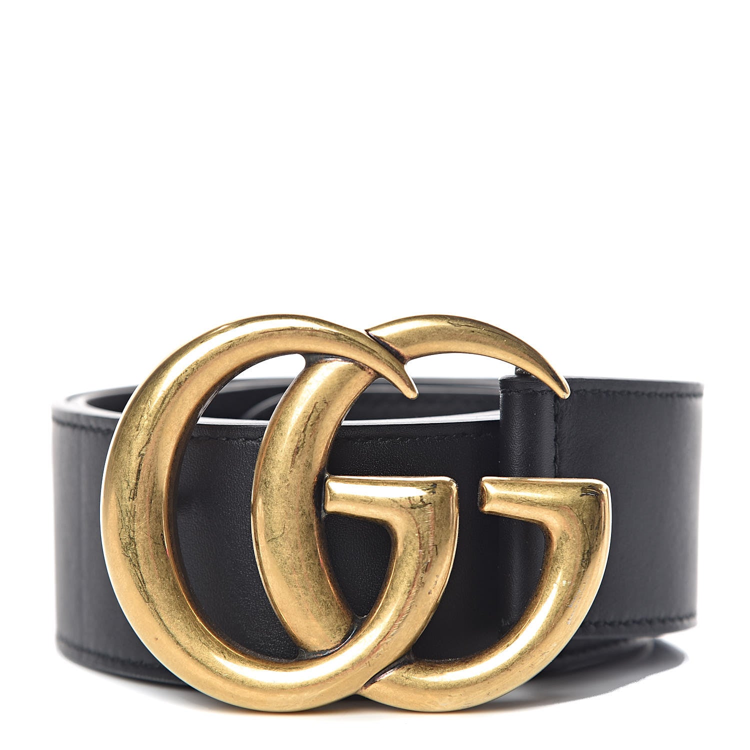 Gucci Calfskin Double G 40mm Belt 80 32 Black 1 of 7