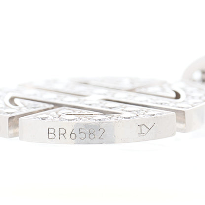 Cartier 18K White Gold Diamond Longevity Charm 5 of 6