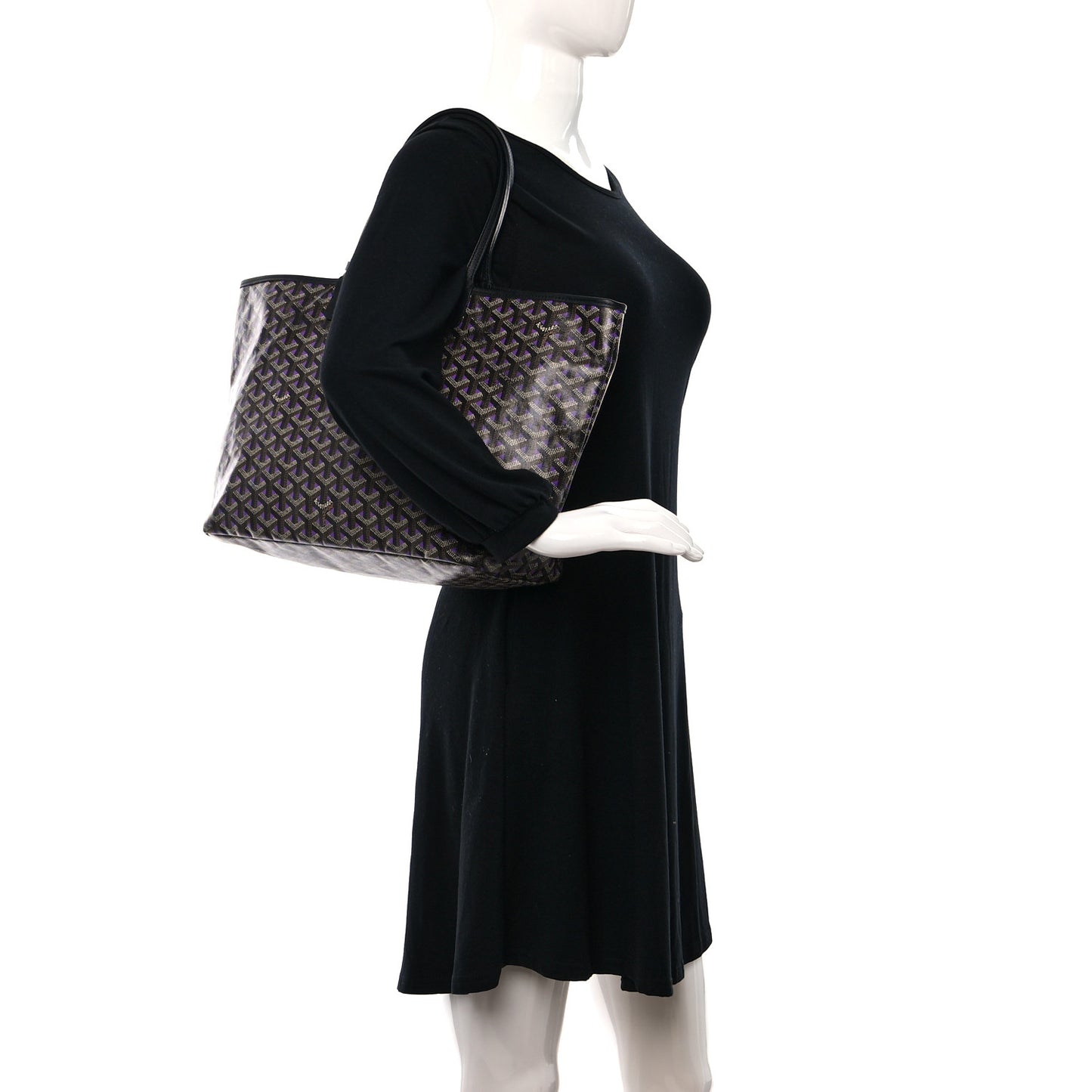 Goyardine Saint Louis Claire Voie PM Black Violet