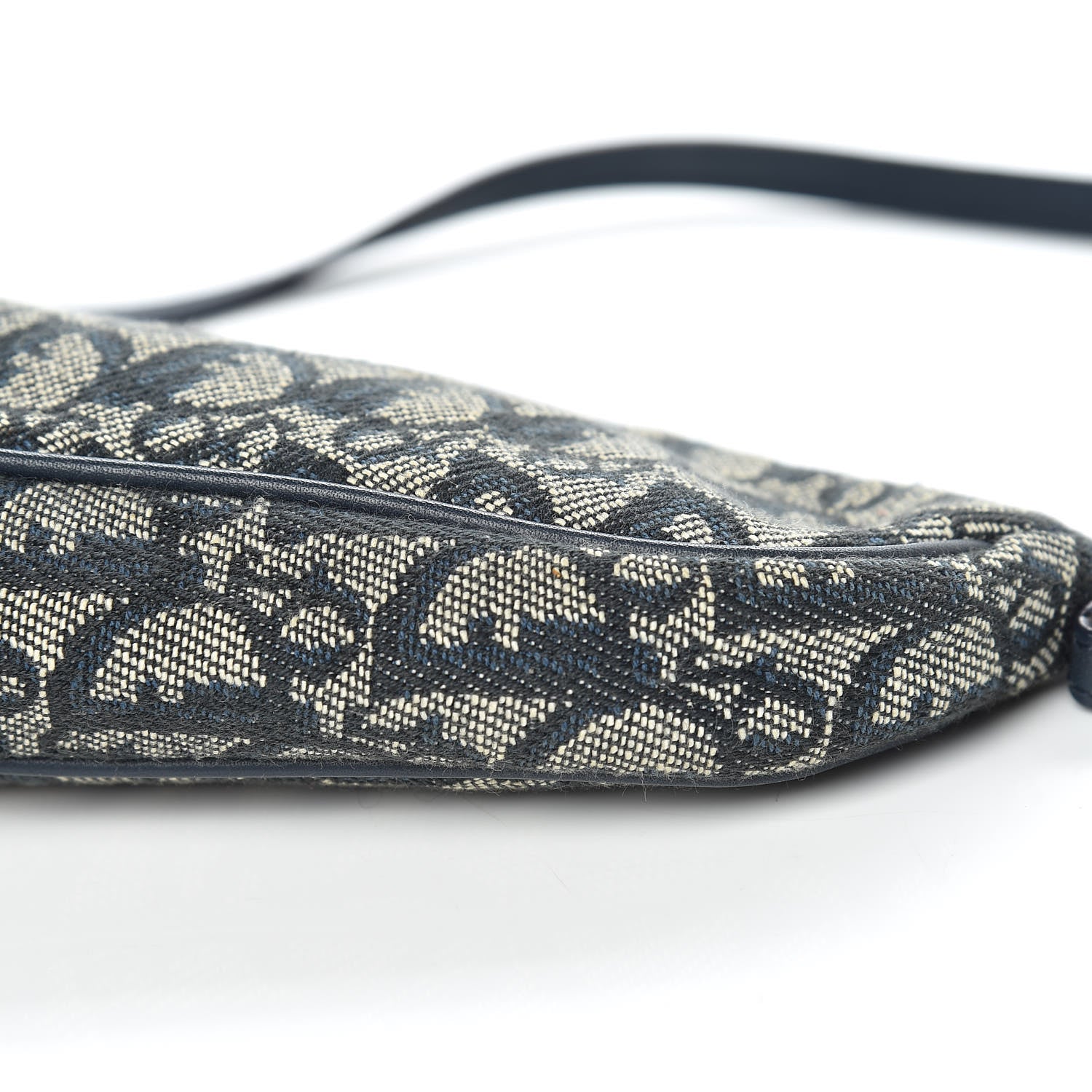 Christian Dior Monogram Mini Saddle Pochette Navy 9 of 11