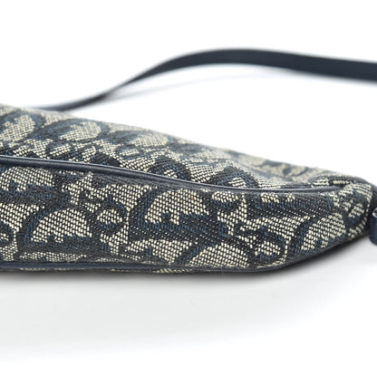 Christian Dior Monogram Mini Saddle Pochette Navy 9 of 11