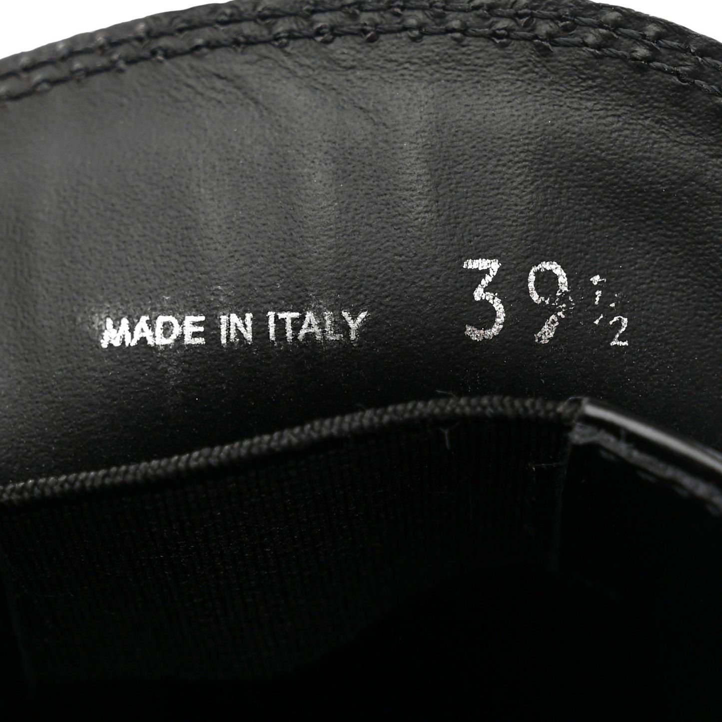Spazzolato Metal Triangle Logo 50mm Loafers 39.5 Black