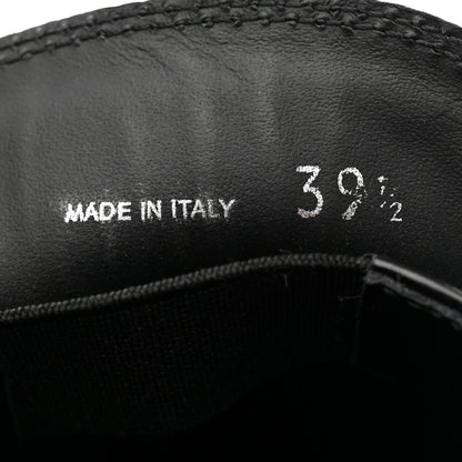 Prada Spazzolato Metal Triangle Logo 50mm Loafers 39.5 Black 7 of 10