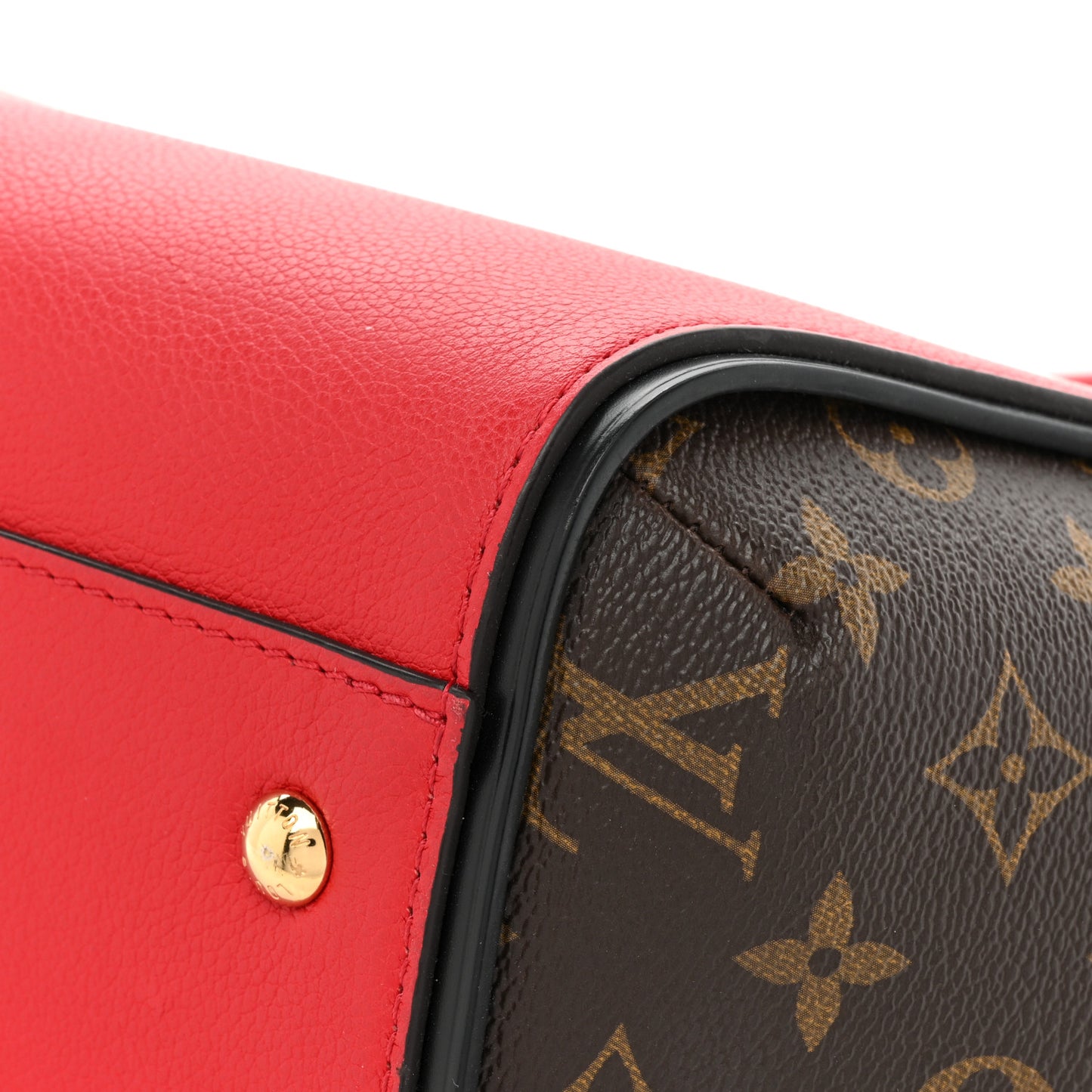 Calfskin Monogram Kimono Tote Cherry