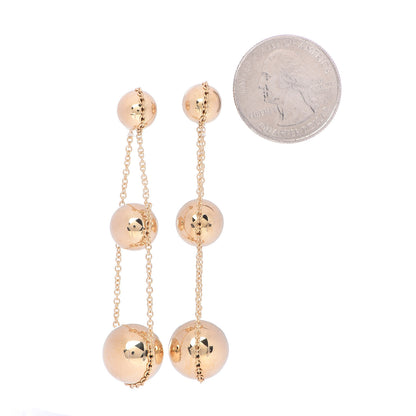 Tiffany 18K Yellow Gold HardWear Triple Drop Earrings 2 of 4