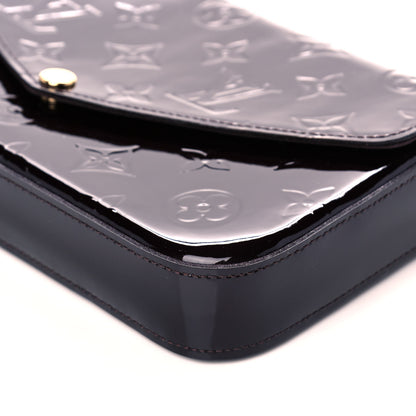 Louis Vuitton Vernis Pochette Felicie Chain Wallet Amarante 6 of 12