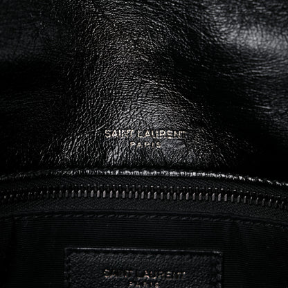 Saint Laurent Crinkled Calfskin Matelasse Monogram Medium Niki Chain Satchel Black 5 of 13