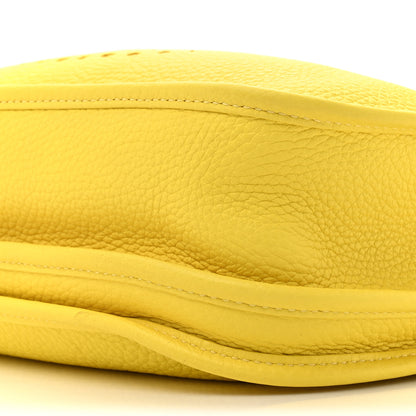 Hermes Taurillon Clemence Evelyne III PM Lime 9 of 12