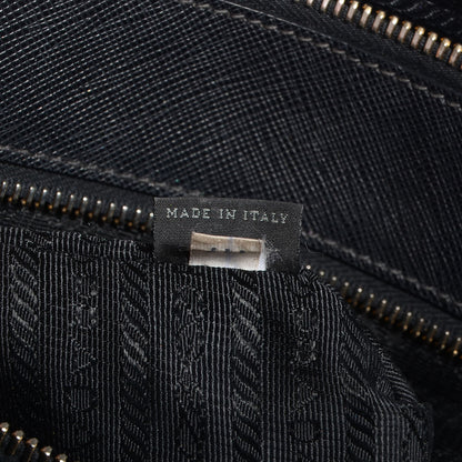 Prada Saffiano Lux Large Double Zip Tote Nero Black 9 of 11