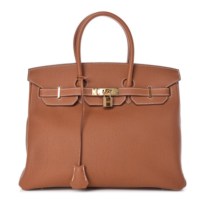 Hermes Togo Birkin 35 Gold 1 of 34