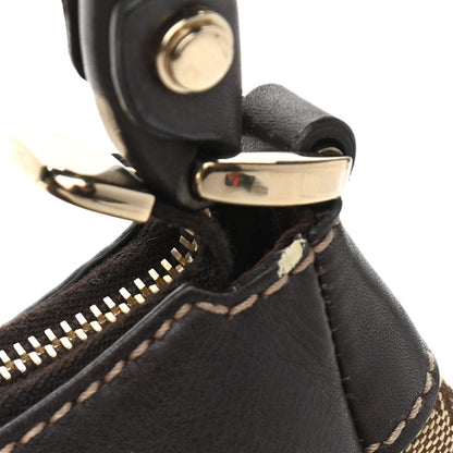 Gucci Monogram Medium D Gold Ring Hobo Dark Brown 14 of 18
