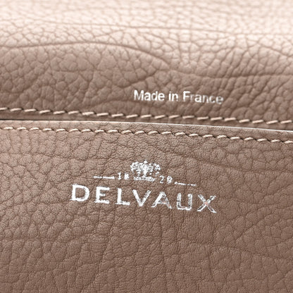 Delvaux Crispy Calfskin Le Mutin MM Saddle Bag Taupe 6 of 9