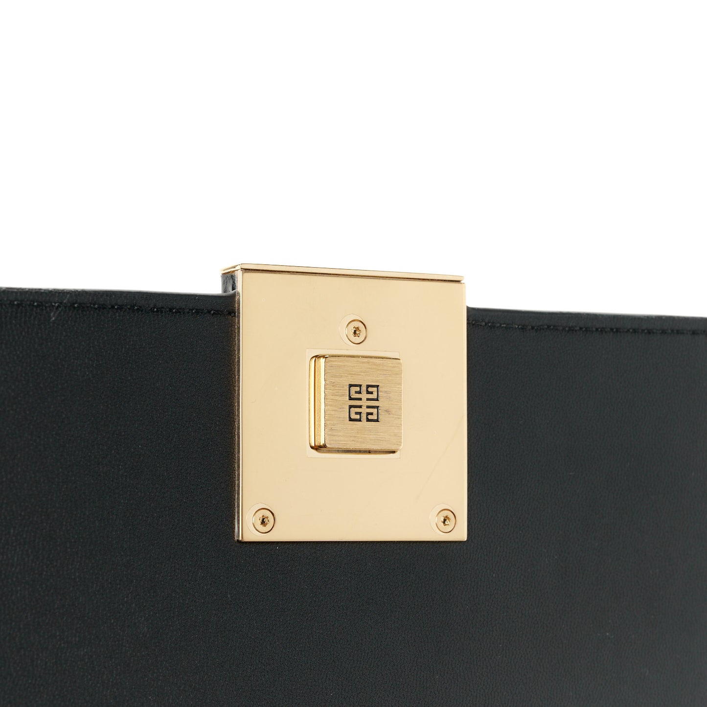 Canvas Embroidered Medium 4G Woven Chain Shoulder Bag Black