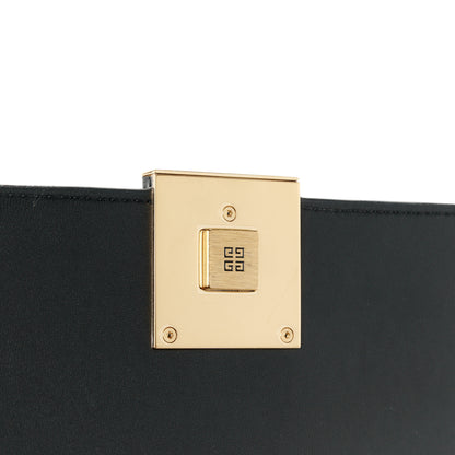 Givenchy Canvas Embroidered Medium 4G Woven Chain Shoulder Bag Black 6 of 12