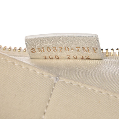 Fendi Vitello Elite Mink Fur Studded Karlito Zip Around Pouch White 15 of 16