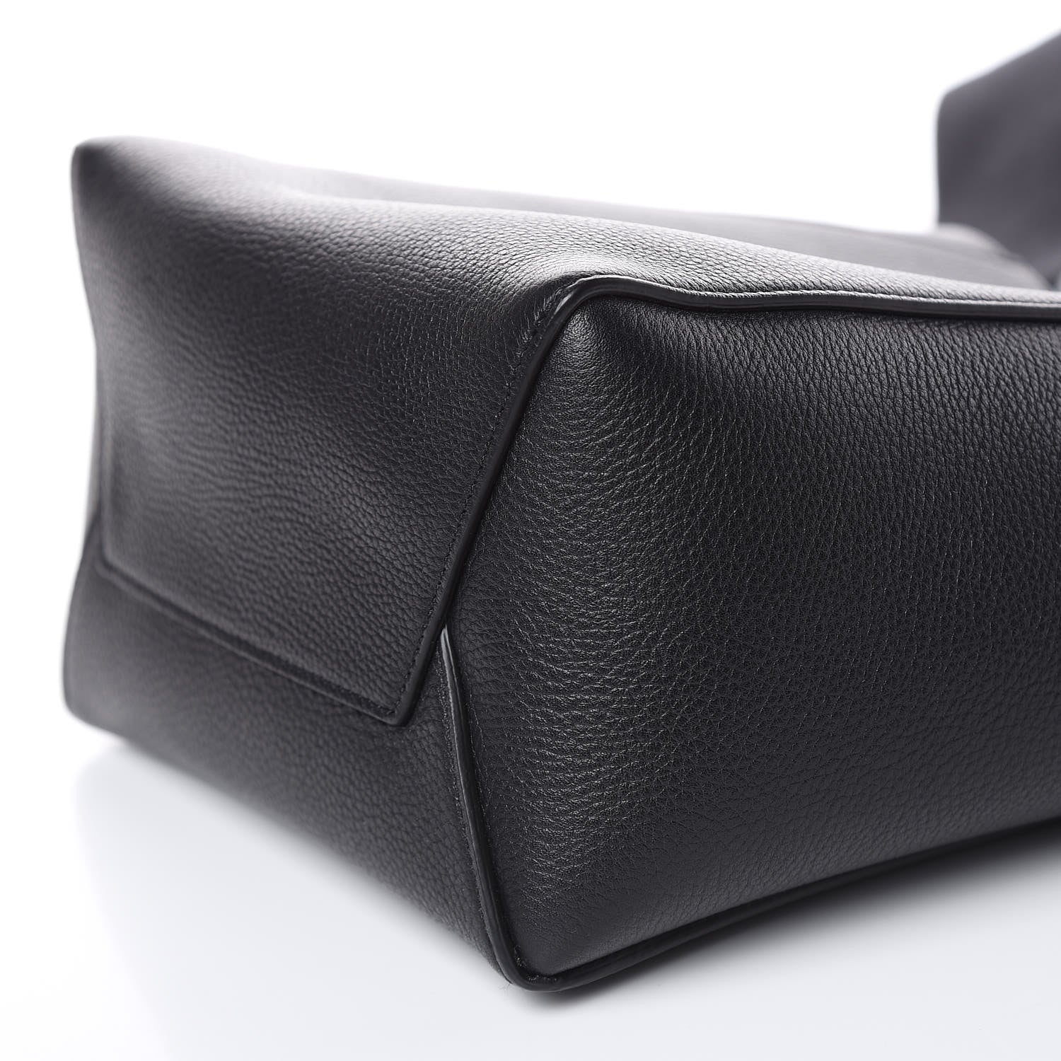 Celine Soft Grained Calfskin Small Sangle Bucket Bag Black 8 of 9