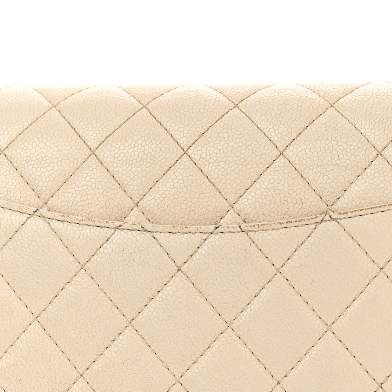 Chanel Iridescent Caviar Quilted Jumbo Double Flap Dark White 16 of 20
