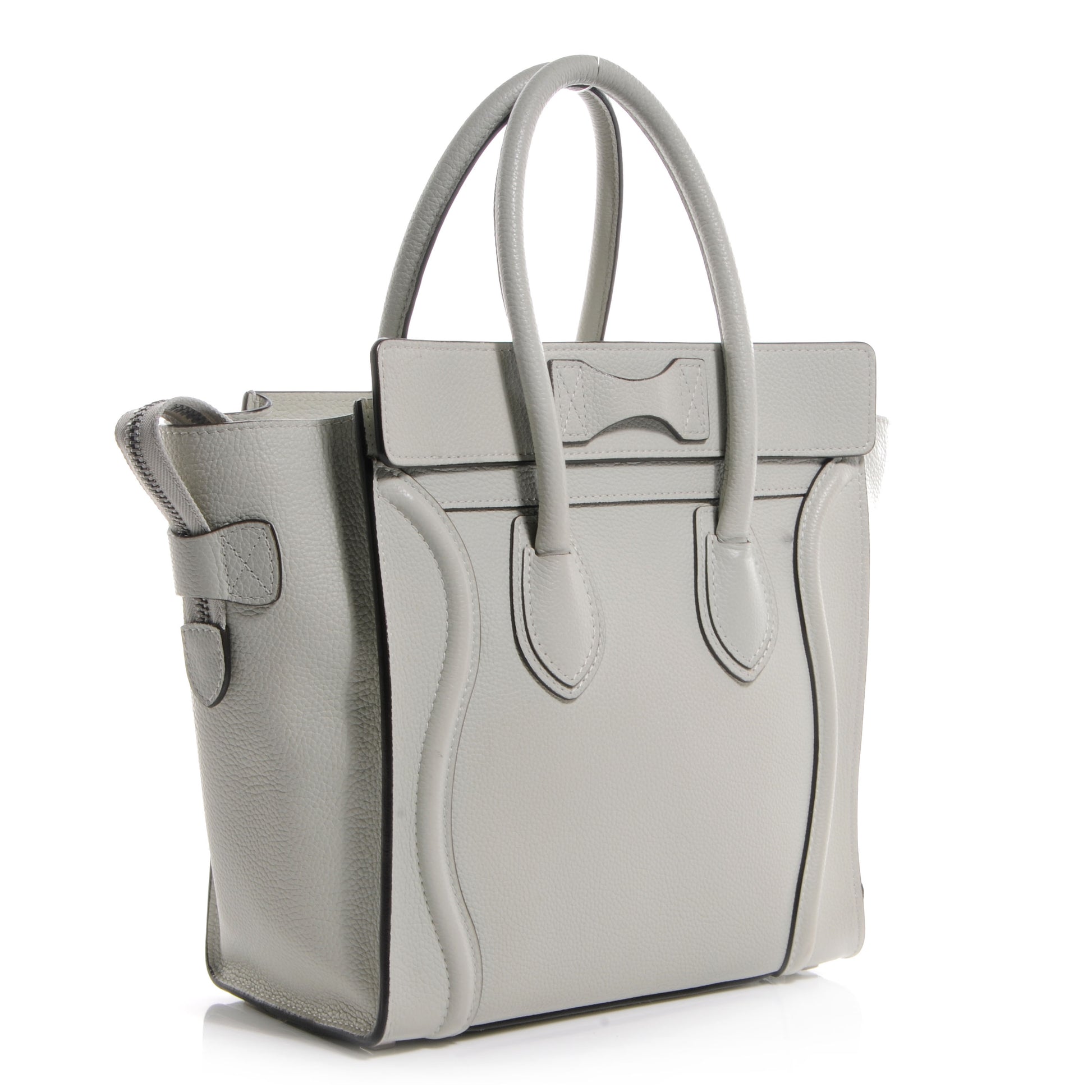 Celine Drummed Leather Micro Luggage Lune 3 of 8