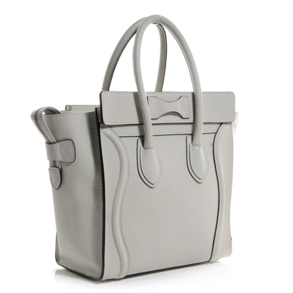 Celine Drummed Leather Micro Luggage Lune 3 of 8