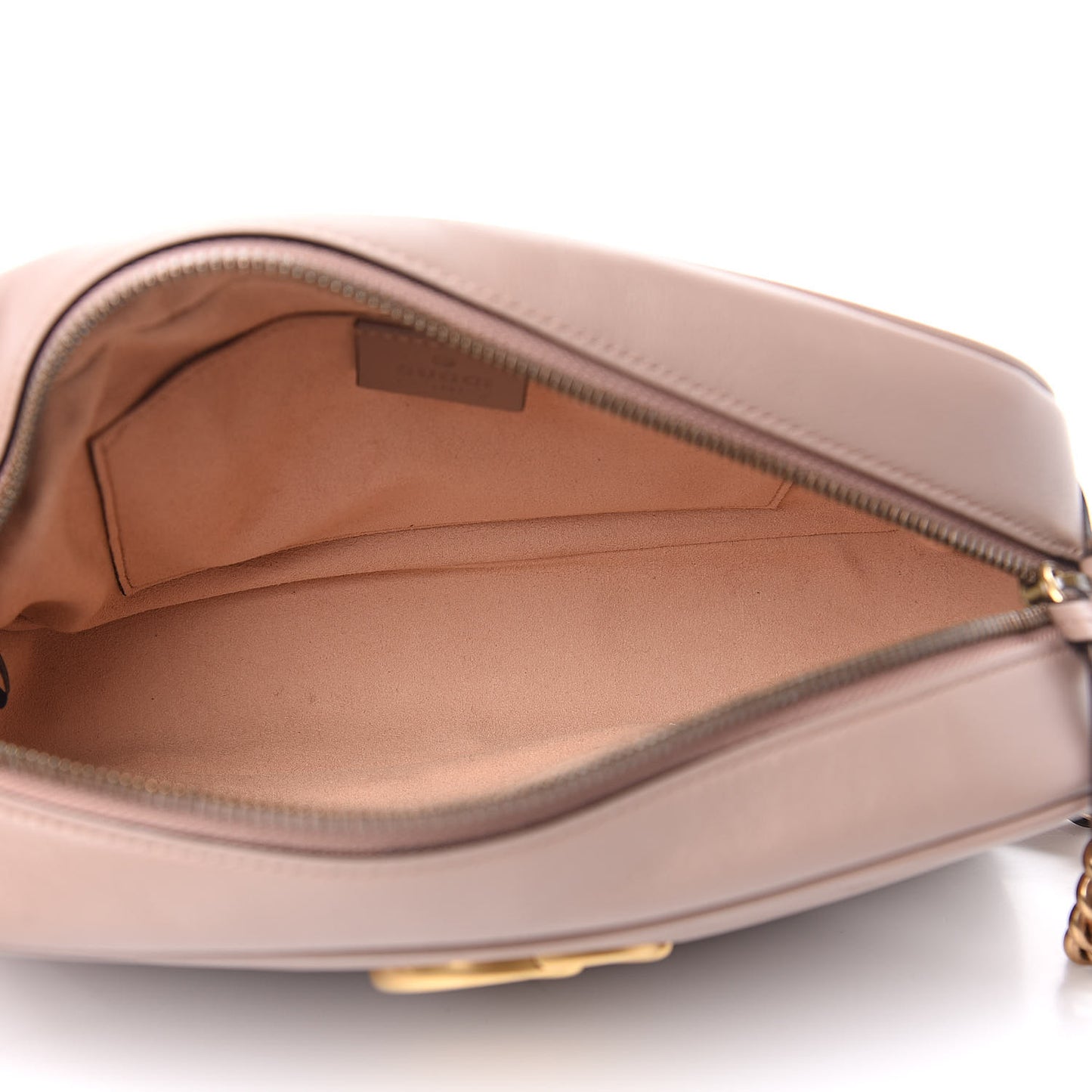 Calfskin Matelasse Small GG Marmont Chain Shoulder Bag Porcelain Rose