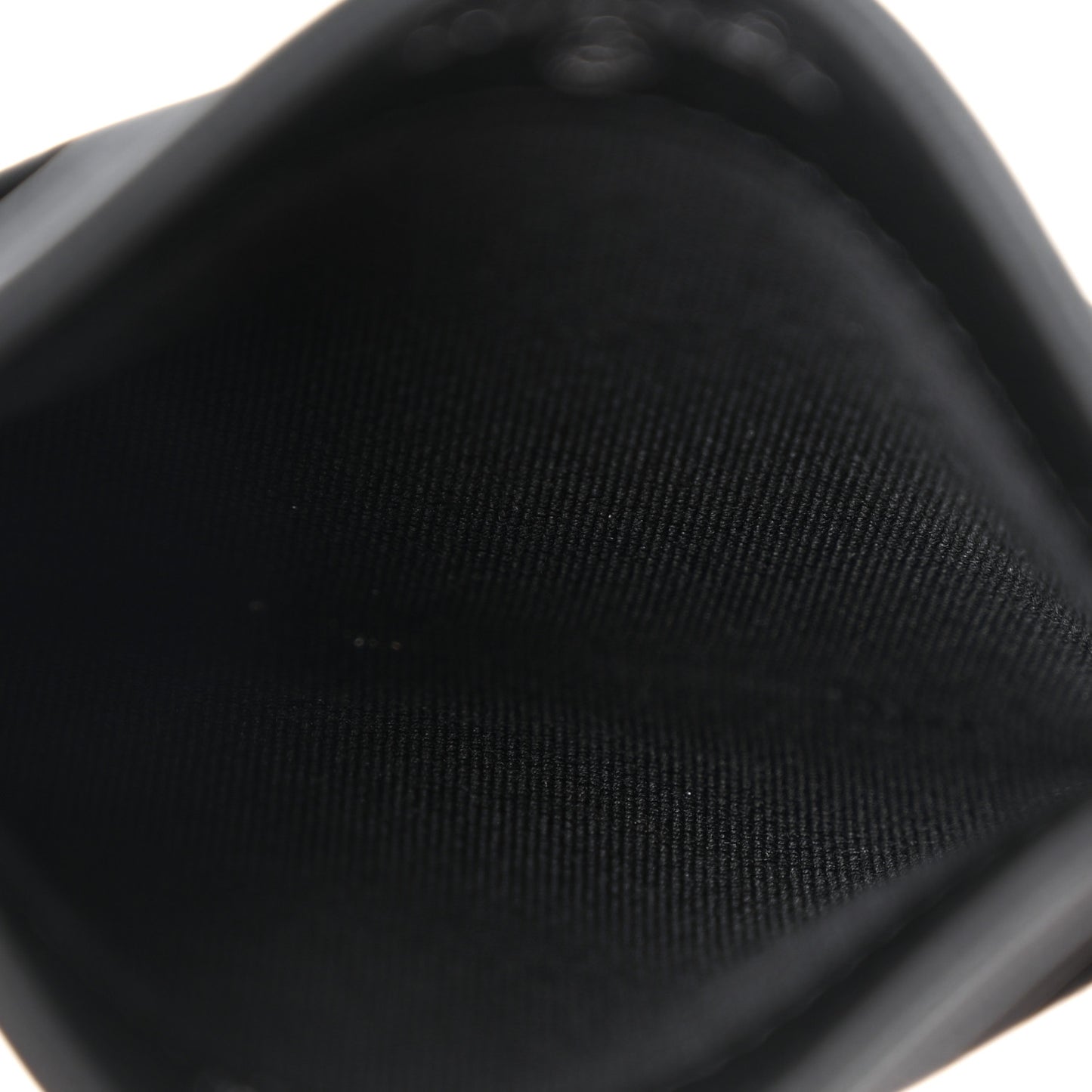 Pearly Lambskin Quilted Card Holder So Black