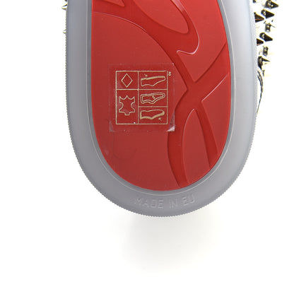 Christian Louboutin Specchio Mens Louis Spikes Flat Sneakers 41 Silver 7 of 8
