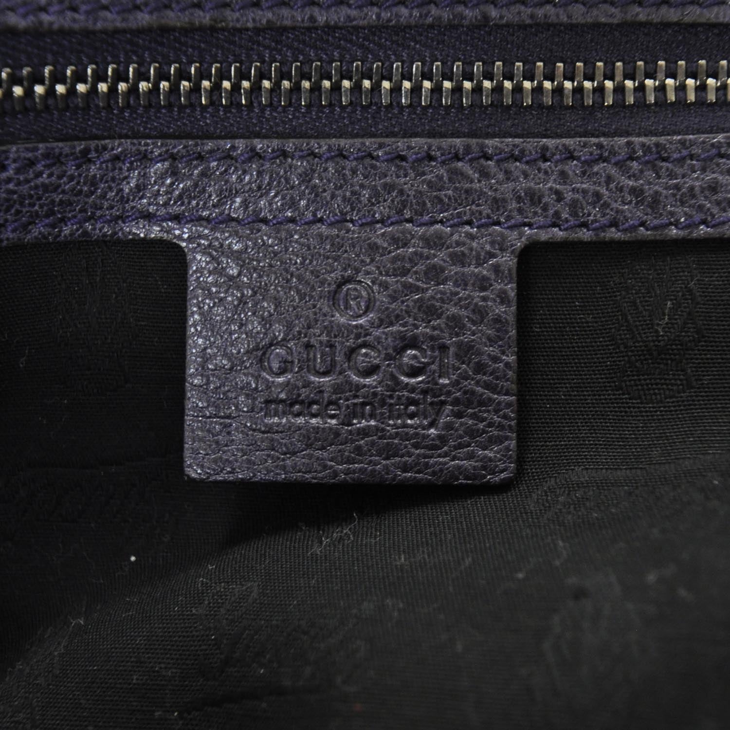 Gucci Suede Icon Bit Medium Shoulder Bag Purple 7 of 8