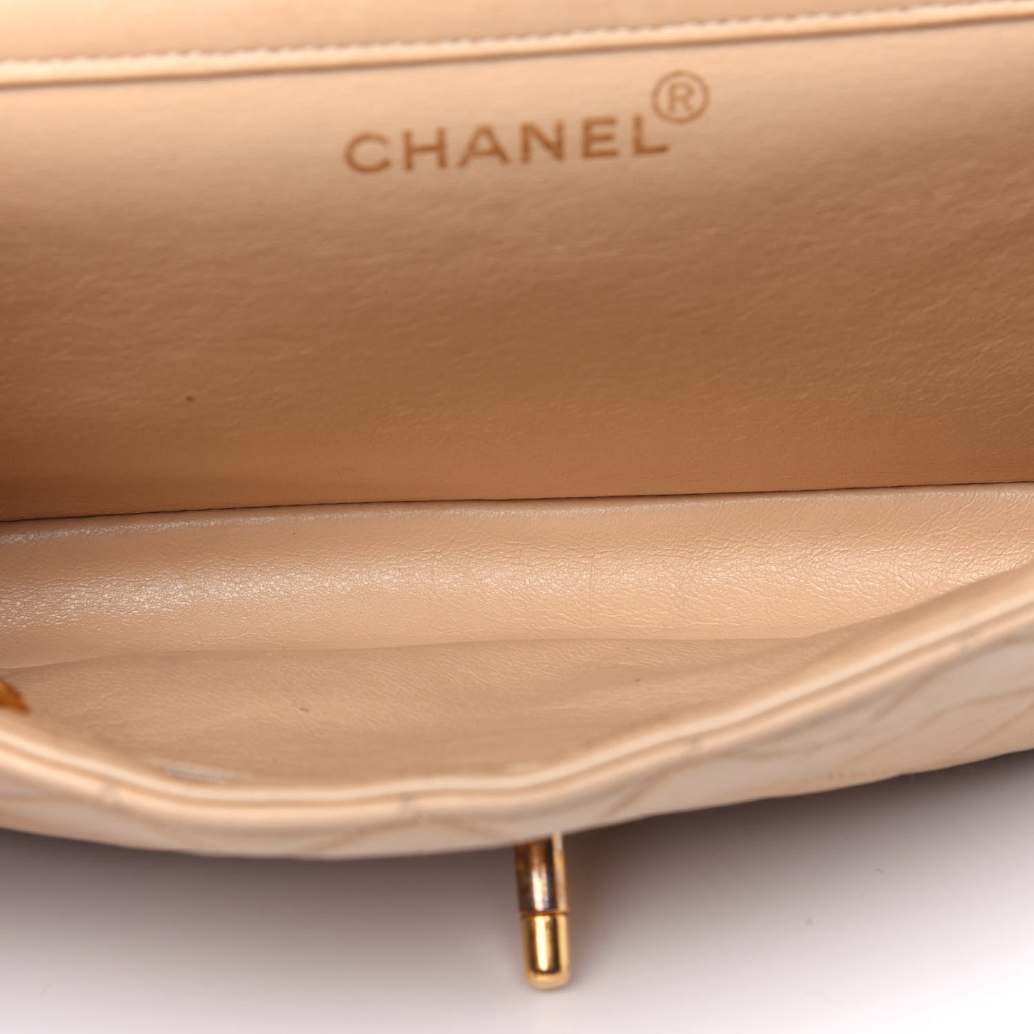 Chanel Lambskin Quilted Medium Double Sided Flap Beige 6 of 25