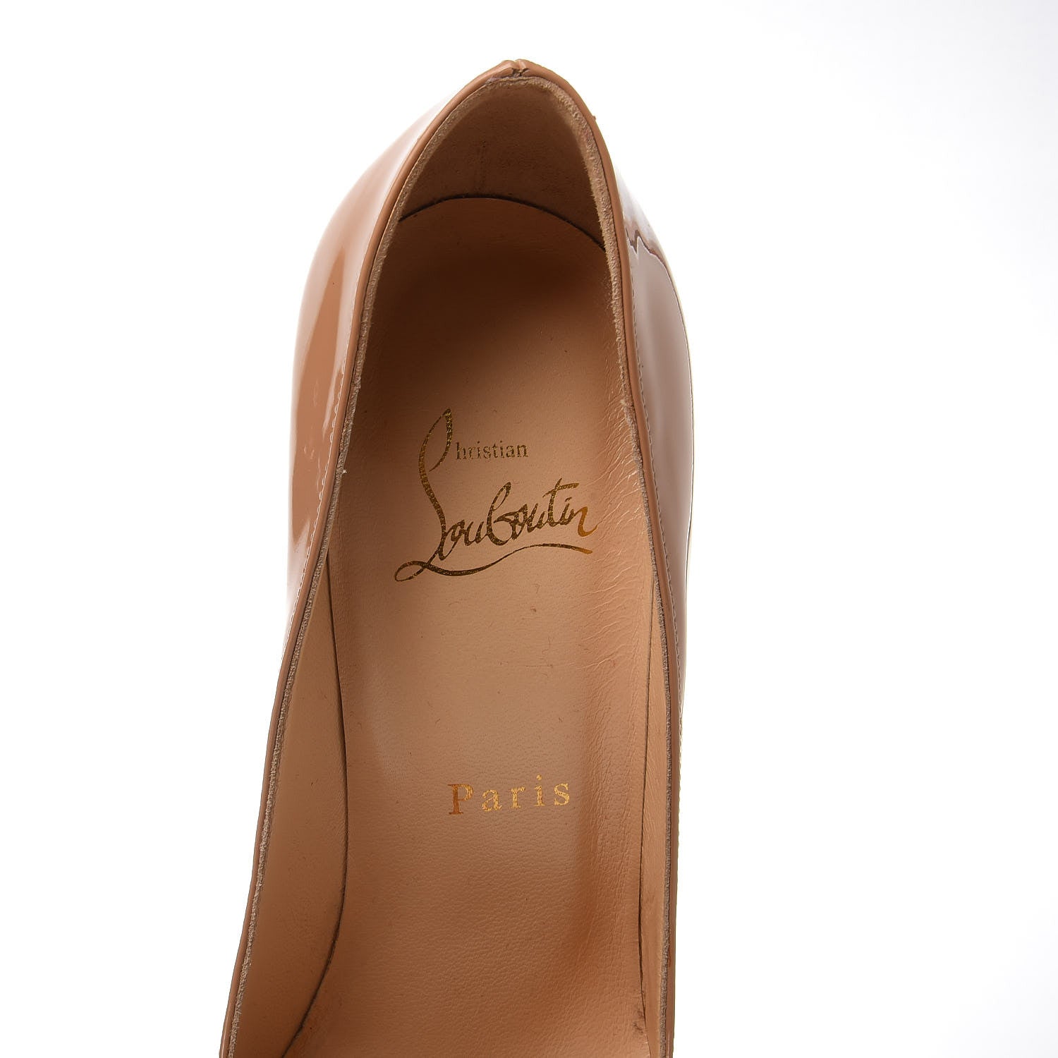 Christian Louboutin Patent Pigalle 120 Pumps 37.5 Nude 6 of 11