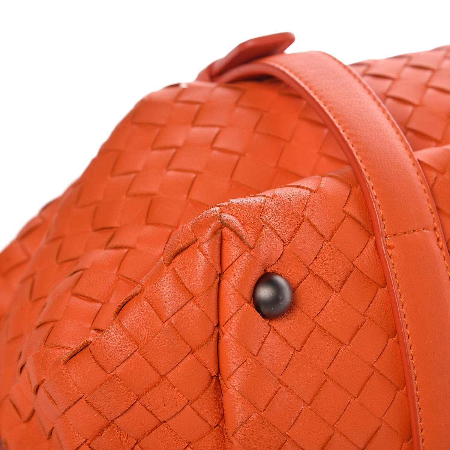 Bottega Veneta Nappa Intrecciato Montaigne Satchel Tangerine 9 of 12