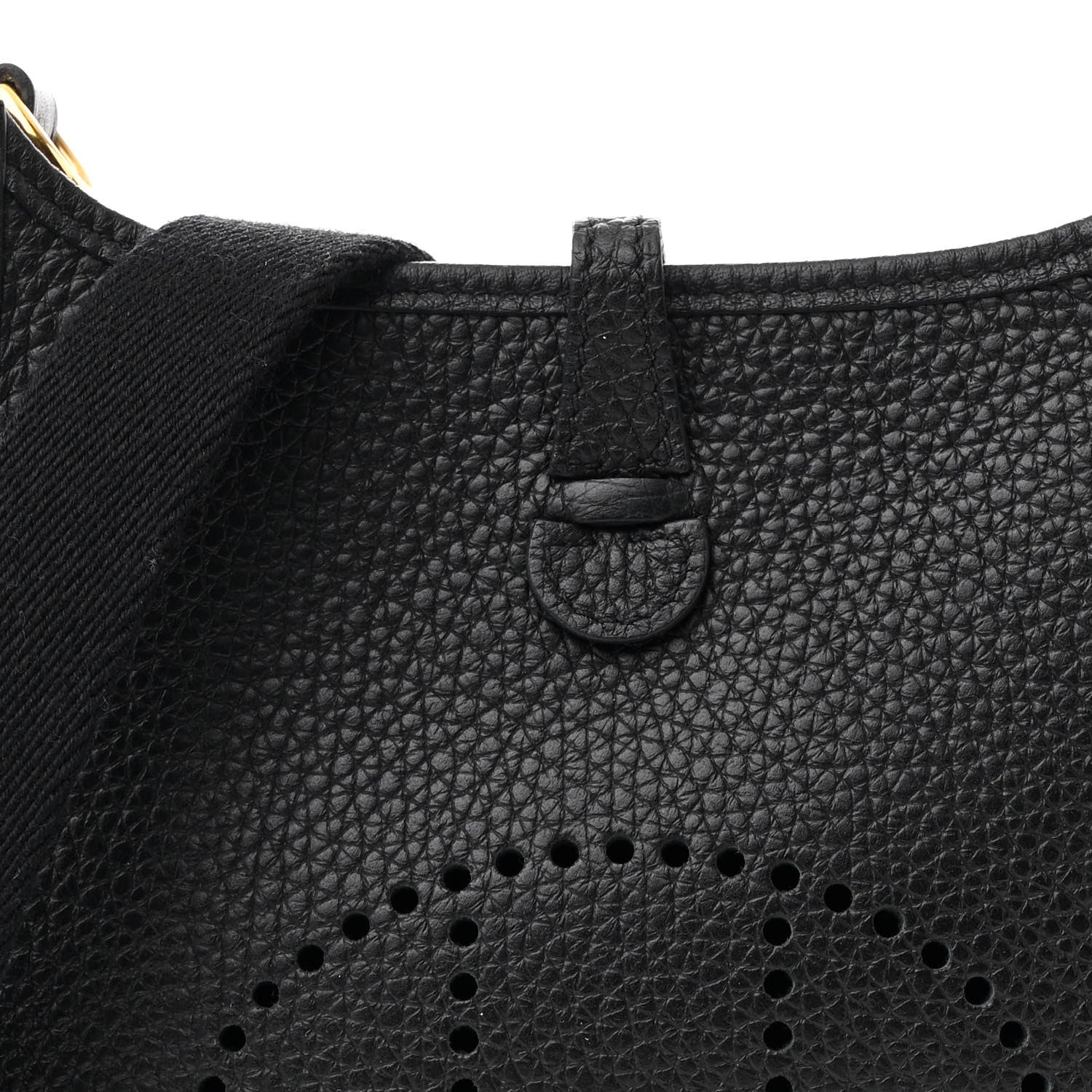 Hermes Taurillon Clemence Evelyne TPM Black 8 of 11