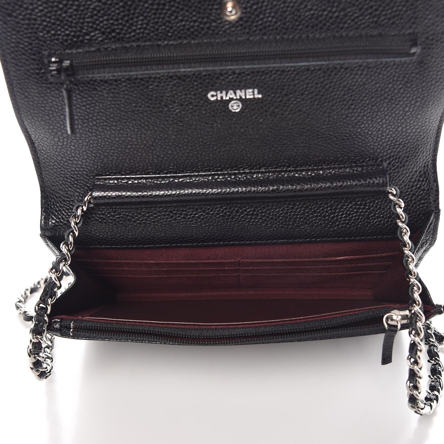 Chanel Caviar Quilted Wallet On Chain WOC Black 5 of 8