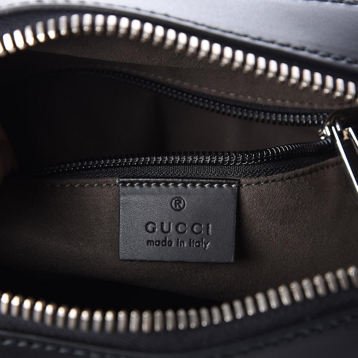 GG Supreme Monogram Flat Messenger Bag Black