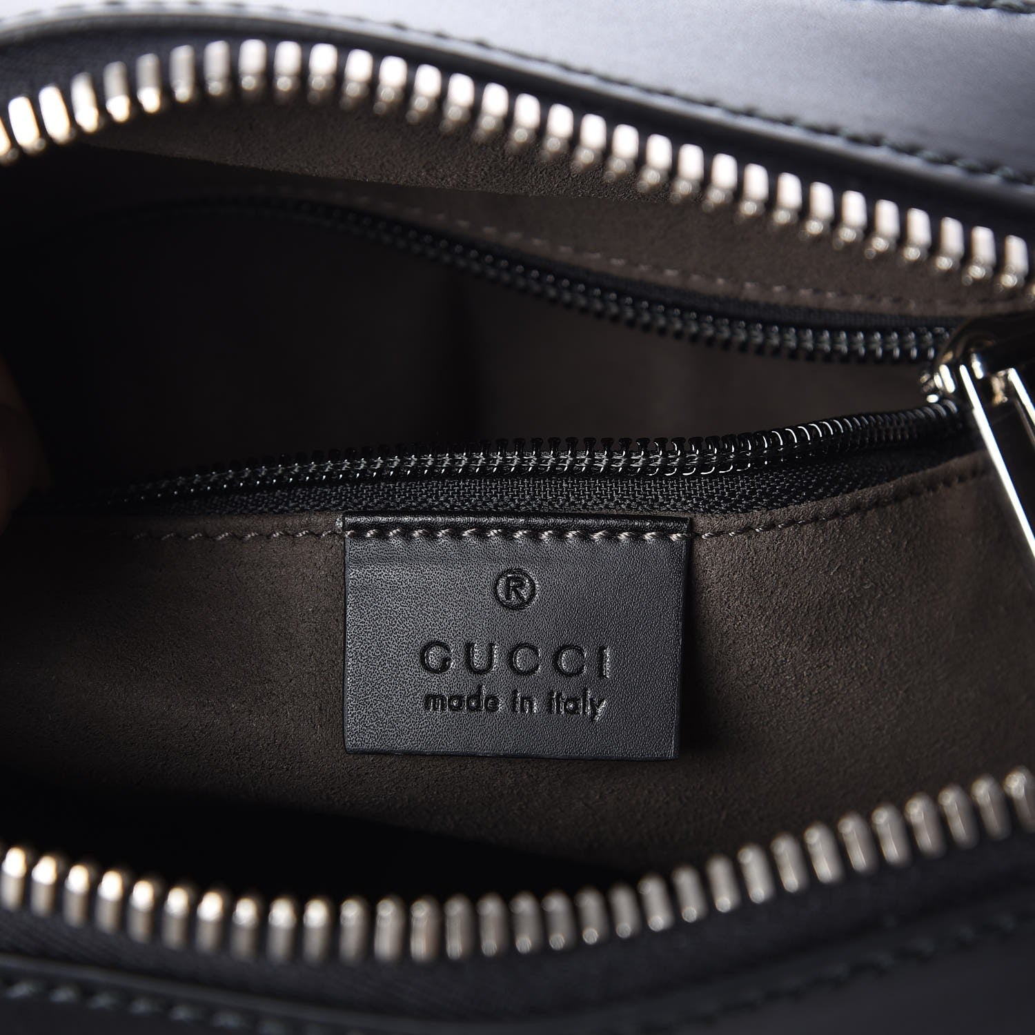 Gucci GG Supreme Monogram Flat Messenger Bag Black 5 of 7