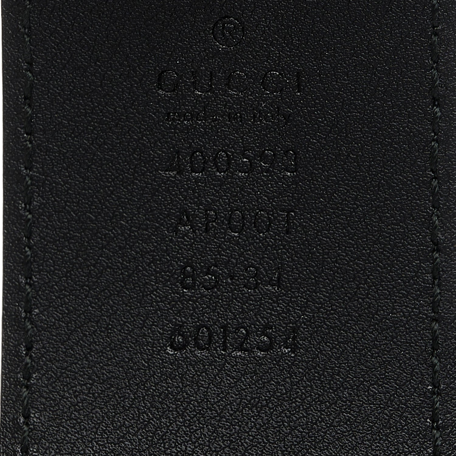 Gucci Calfskin Double G 40mm Belt 85 34 Black 3 of 5