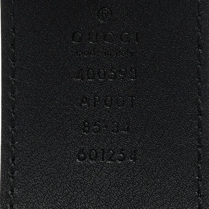 Gucci Calfskin Double G 40mm Belt 85 34 Black 3 of 5