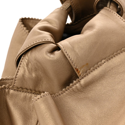 Loewe Metallic Nappa Aire Shoulder Bag Gold 10 of 10