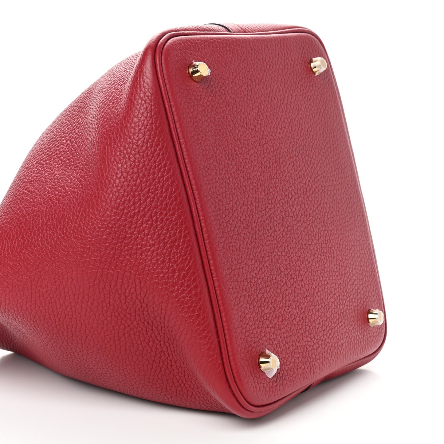 Taurillon Clemence Matte Alligator Picotin Lock Touch 22 MM Rouge Grenat