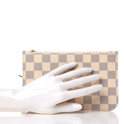 Louis Vuitton Damier Azur Neverfull PM Pochette 2 of 7