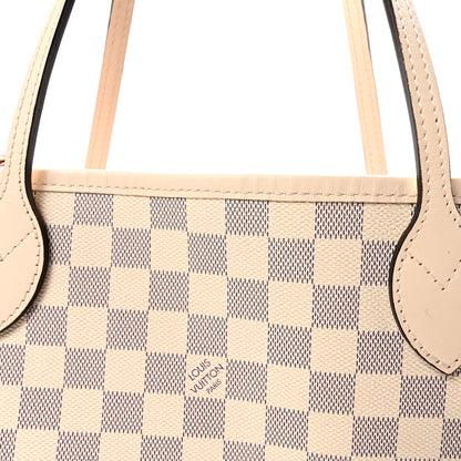 Louis Vuitton Damier Azur Braided Neverfull MM Pink 7 of 9