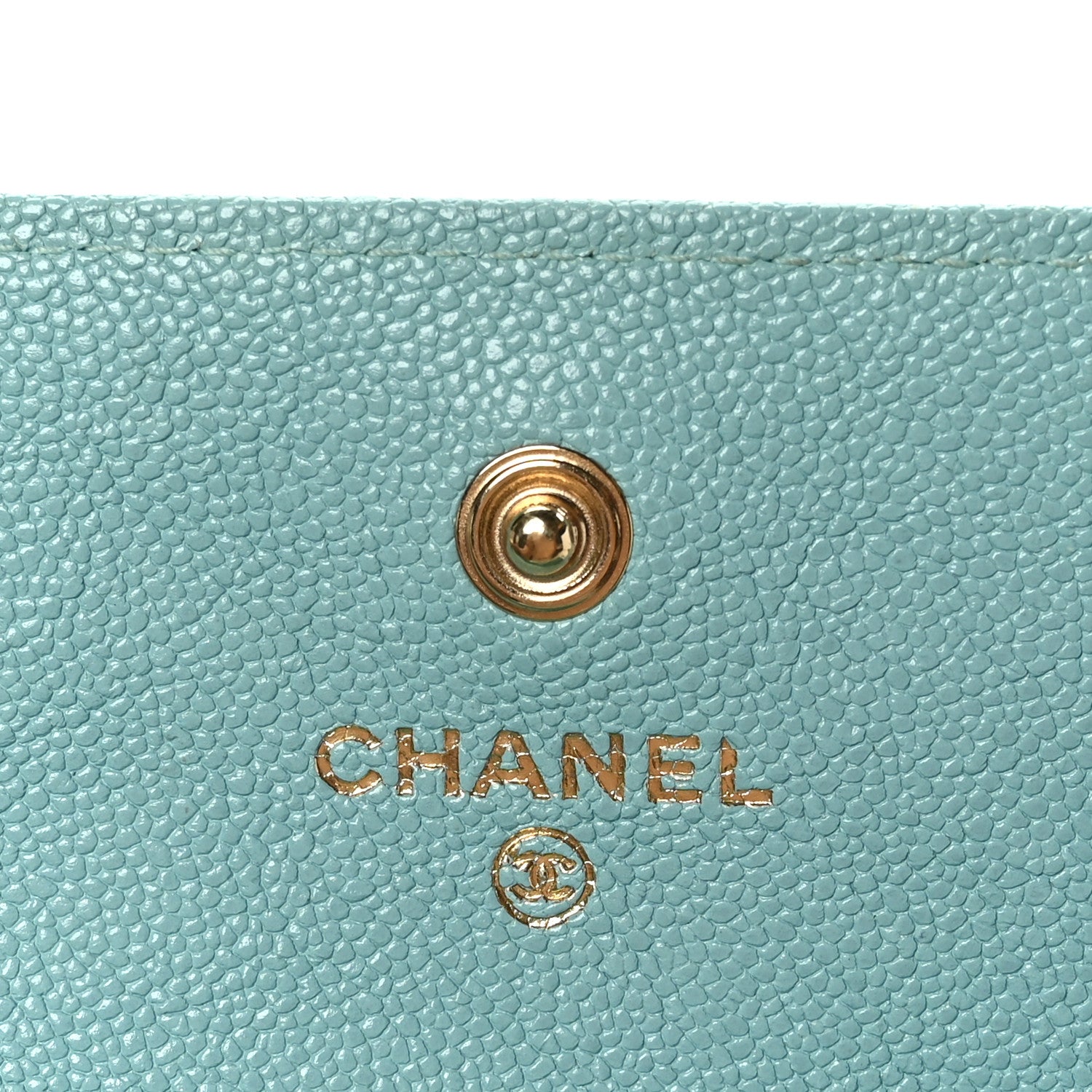 Chanel Caviar Quilted Large Boy Gusset Flap Wallet Light Blue 5 of 8