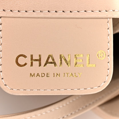 Chanel Shiny Lambskin Quilted Small Hobo Beige 6 of 12