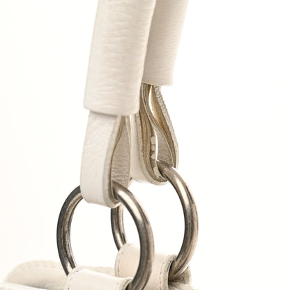 Christian Dior Calfskin Braided Gaucho Double Saddle Bag White 13 of 17