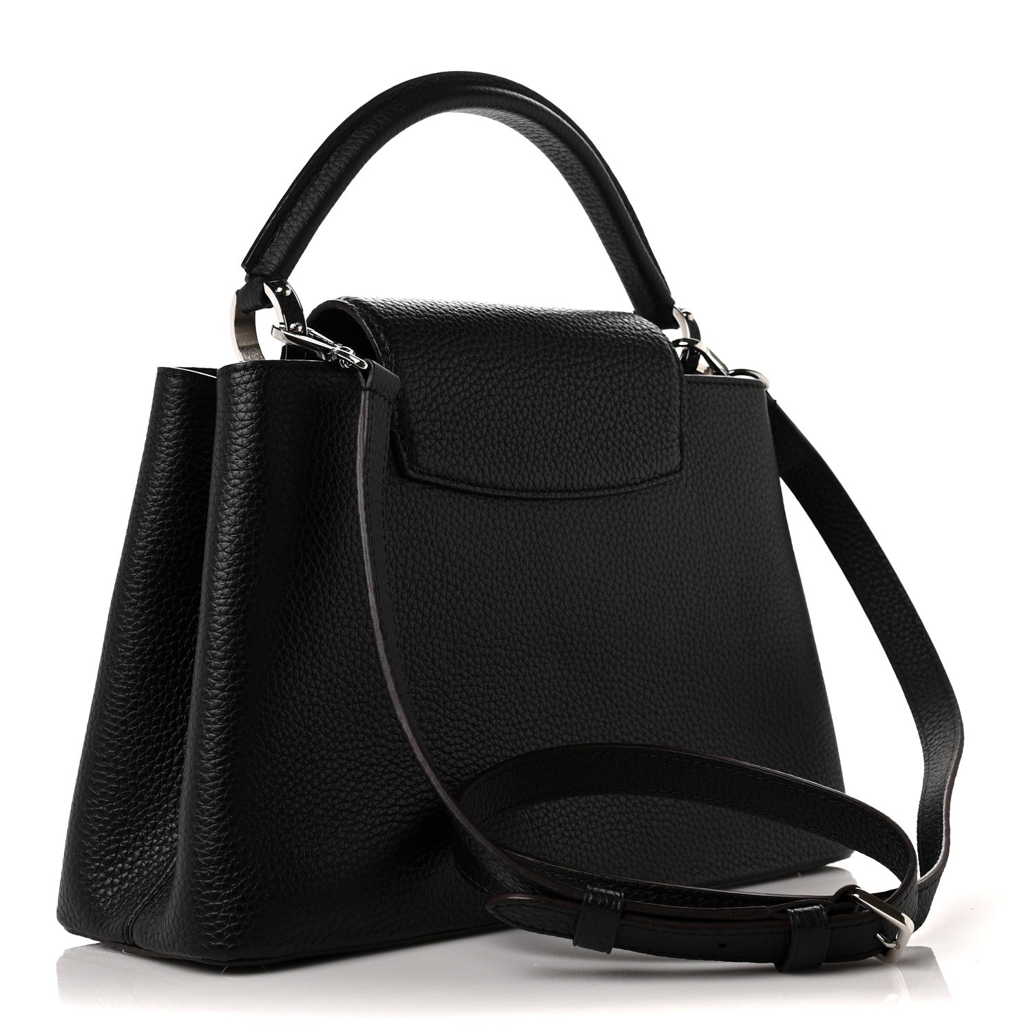 Louis Vuitton Taurillon Capucines PM Black 3 of 8