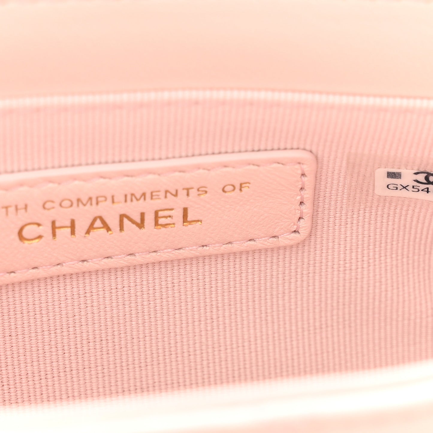 Lambskin Quilted Mini CC Chain Bag Light Pink