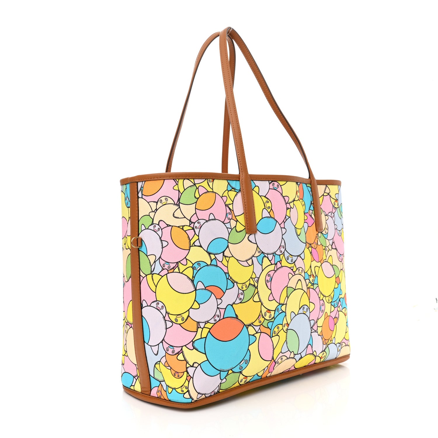 MCM X Eddie Kang Visetos Medium Reversible Shopper Tote White 6 of 19