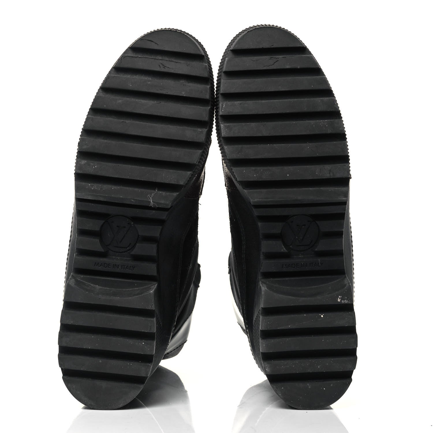 Louis Vuitton Suede Calfskin Monogram Laureate Platform Desert Boots 39 Black 5 of 7