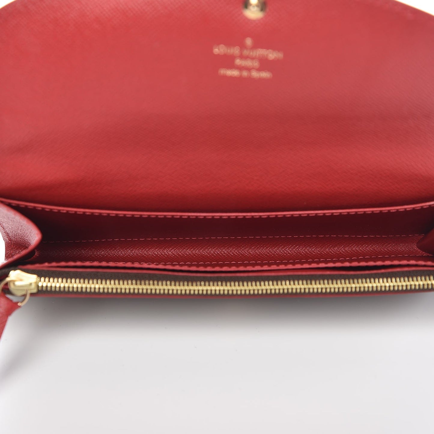 Damier Ebene Caissa Wallet Cherry